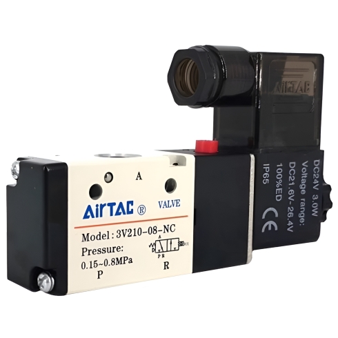 Распределитель с электромагнитным управлением AirTAC 3V310-08B