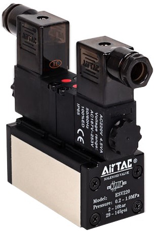 Распределитель с электромагнитным управлением AirTAC ESV310